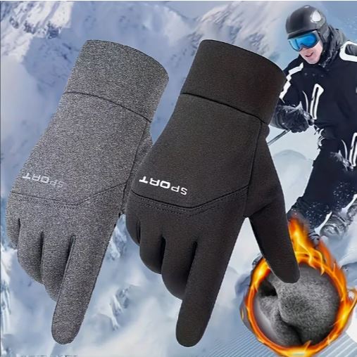 Autumn and Winter Fleece-Lined Touchscreen Gloves