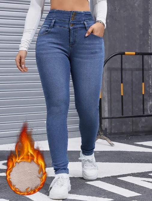 Women's High-Waisted Stretch Skinny Jeans